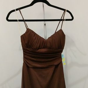 New Forever 21 spaghetti strap dress in brown